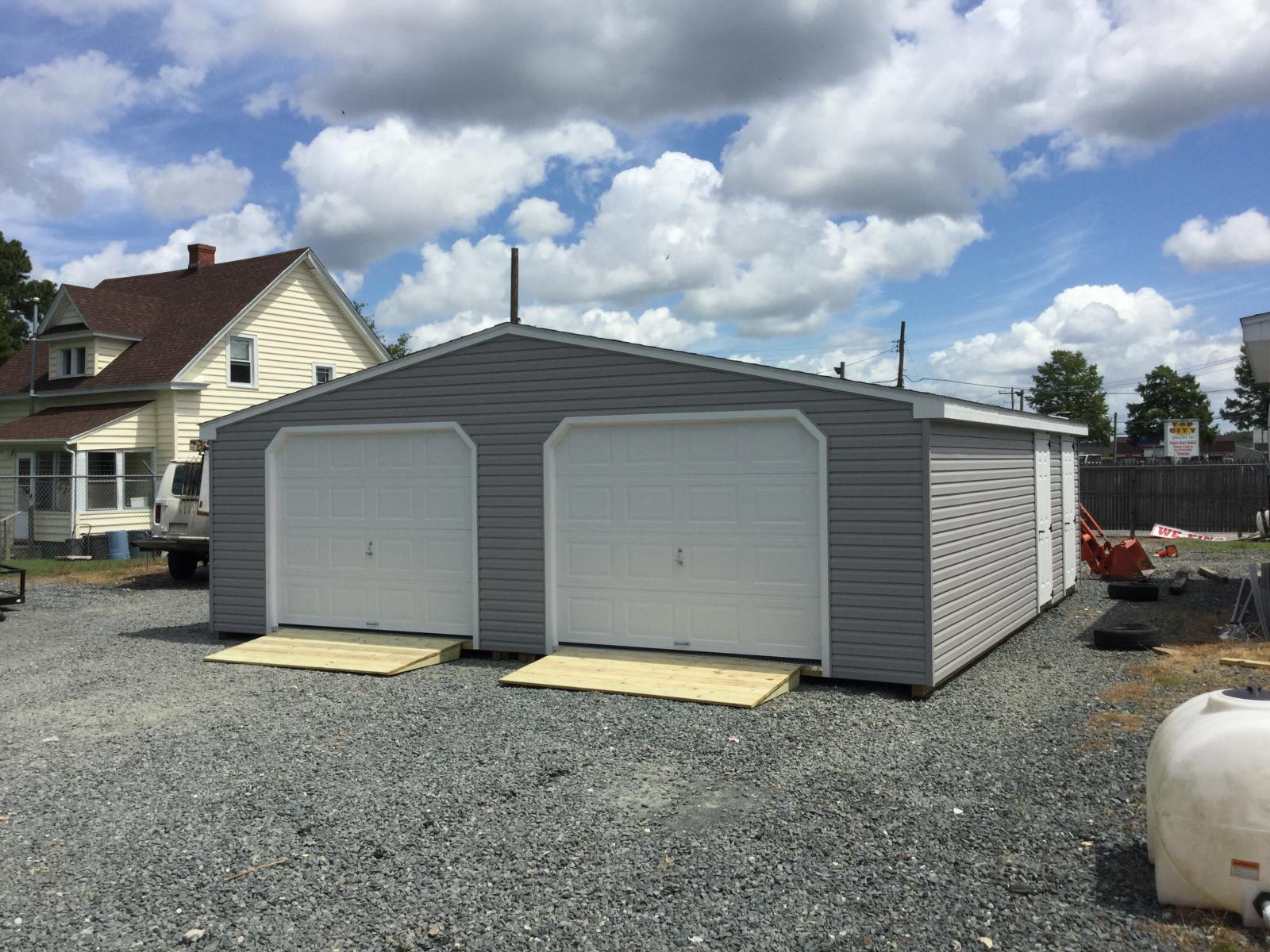 double wide garage
