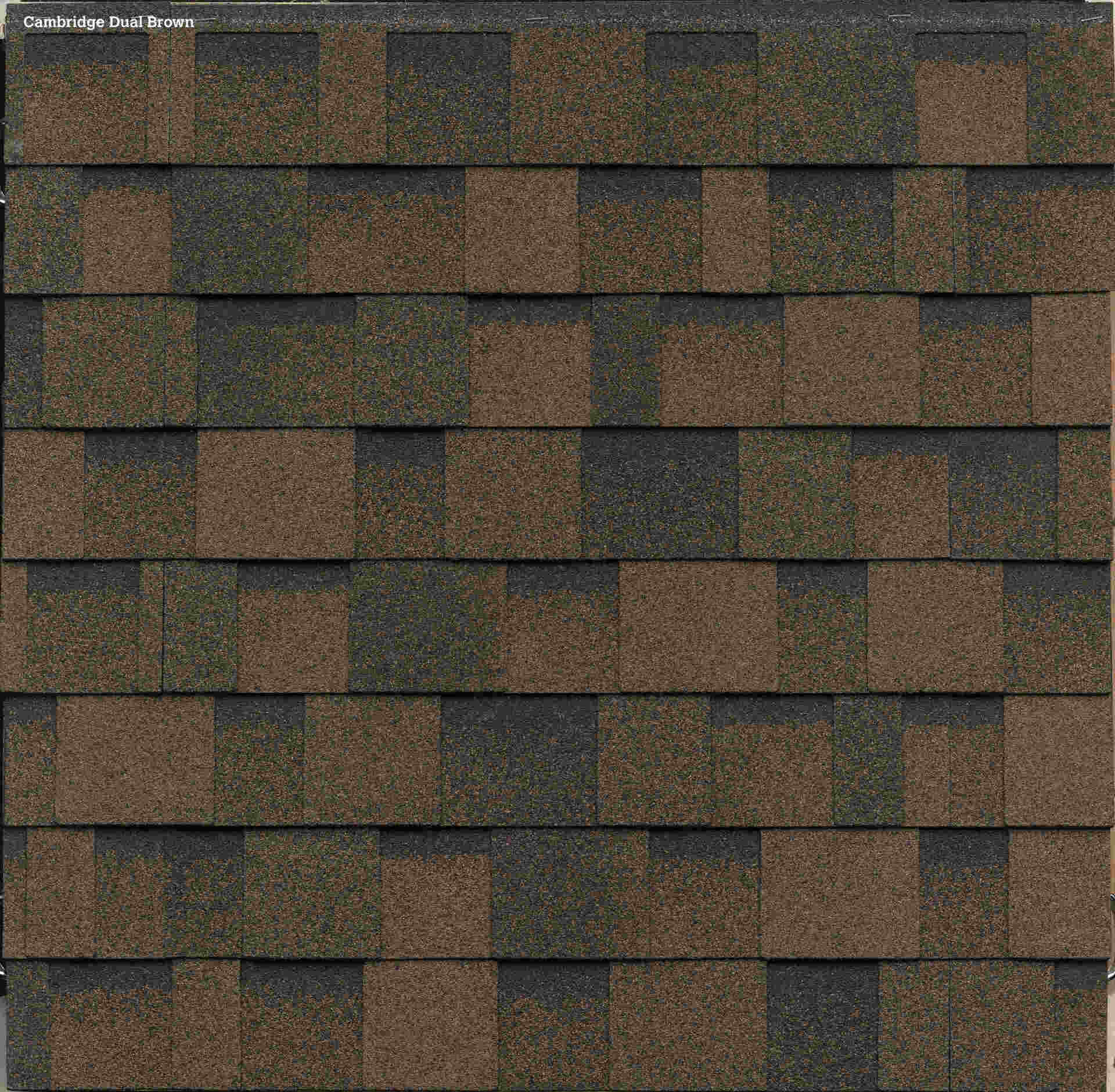 dual brown shingles