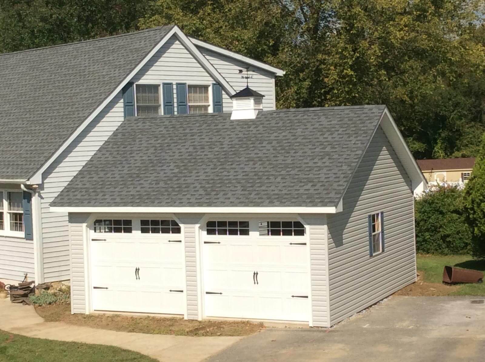 two car garage