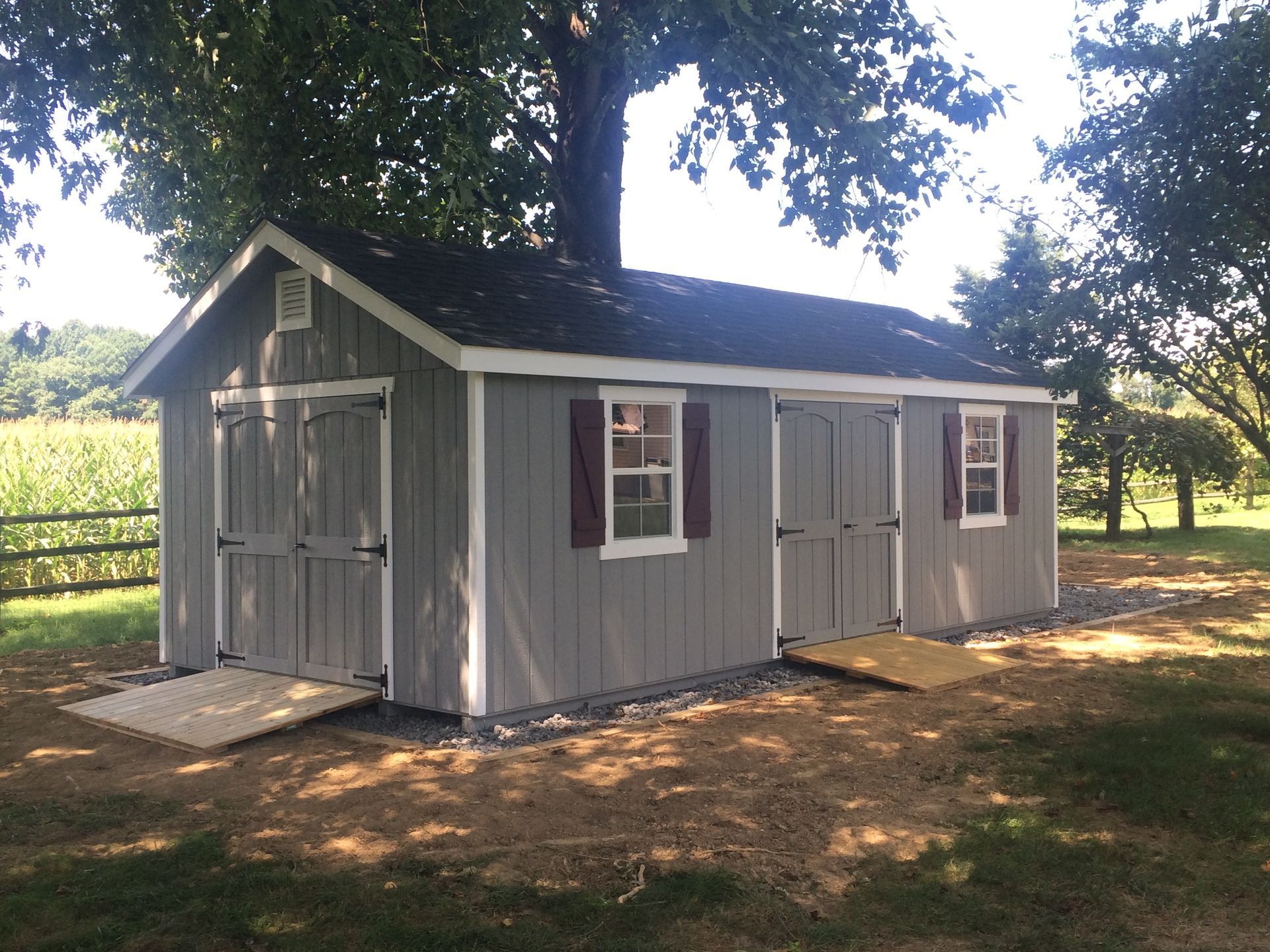 gray garden cottage