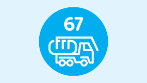 67 Hydro excavation trucks