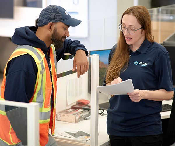 OE employees in the office
