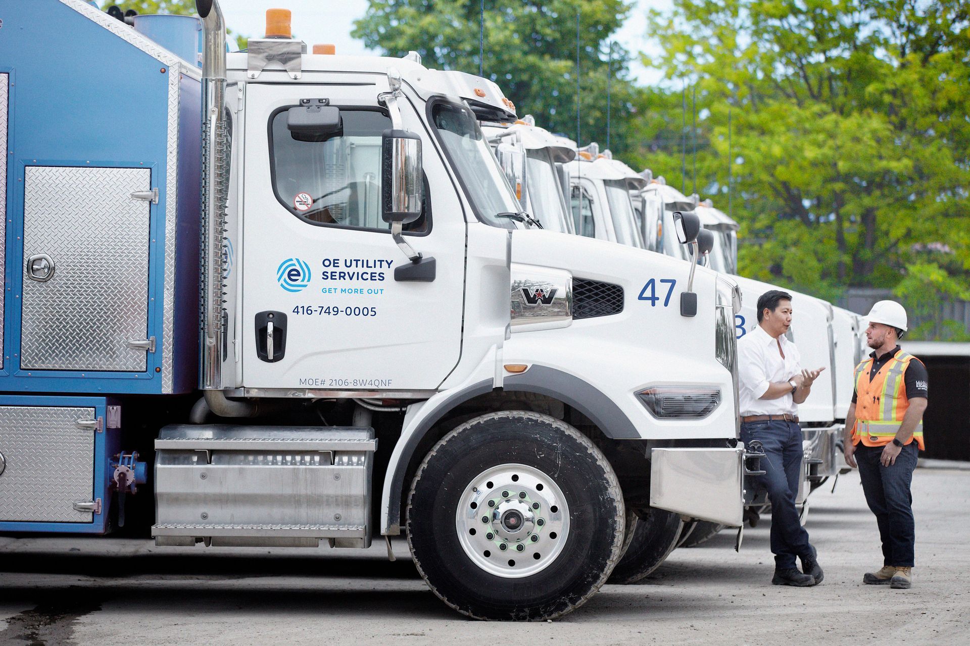 Fleet of hydrovacs