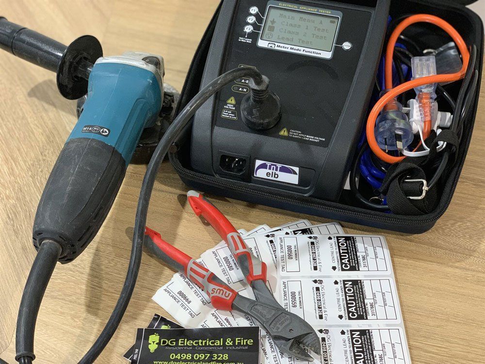 Test And Tag Set Up For A Circuit Board — DG Electrical & Fire In Kiama, NSW
