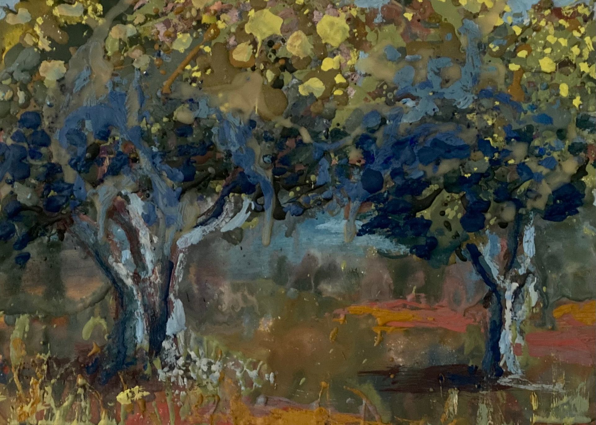 Misty path                    Encaustic              25x35 cm
