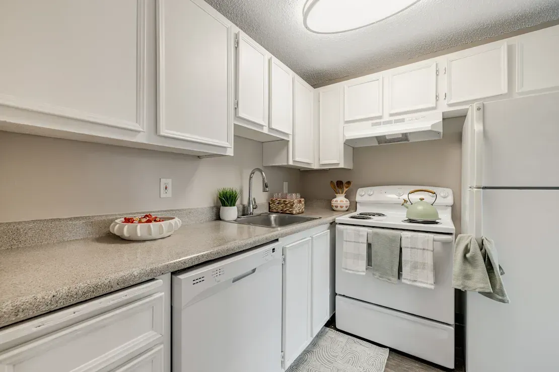 Photo of a kitchen with plenty of cabinet space