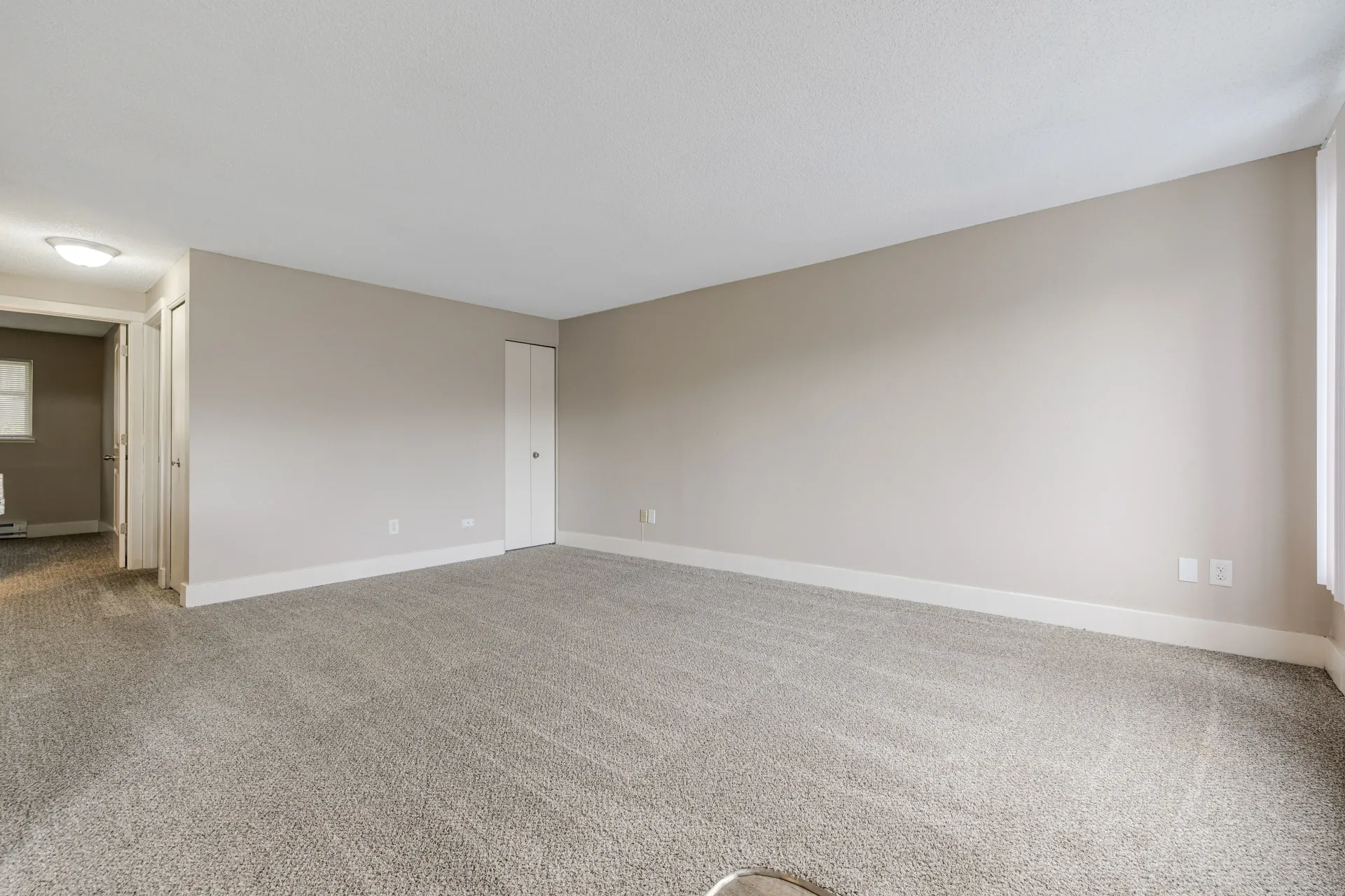 Photo of a large living room area