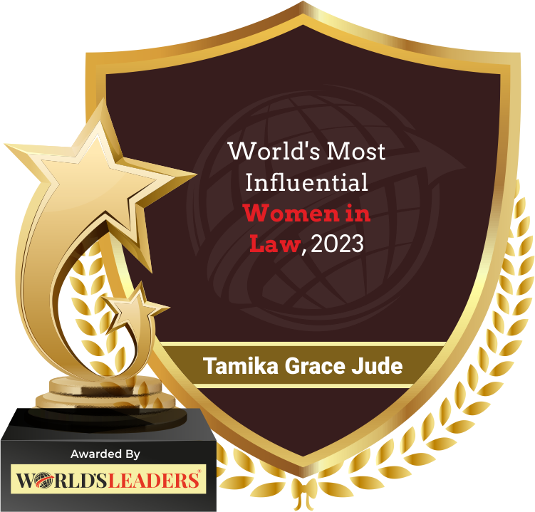 World's most influential women in law award for Tamika Grace Jude.