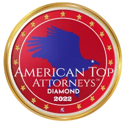The logo for the American Top Attorneys Diamond 2022.