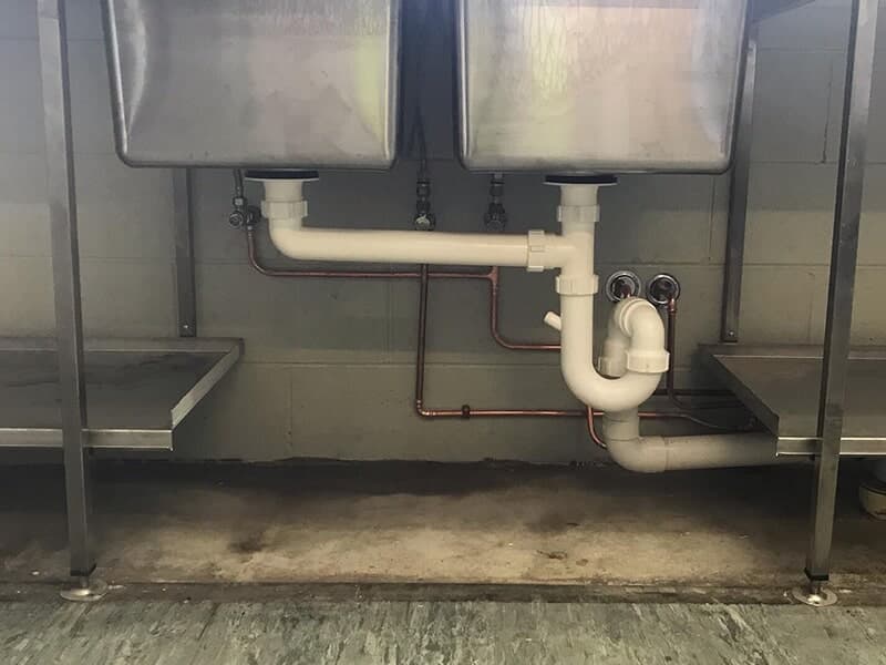 Commercial Sink Pipes — Rossi Plumbing in Gold Coast, QLD