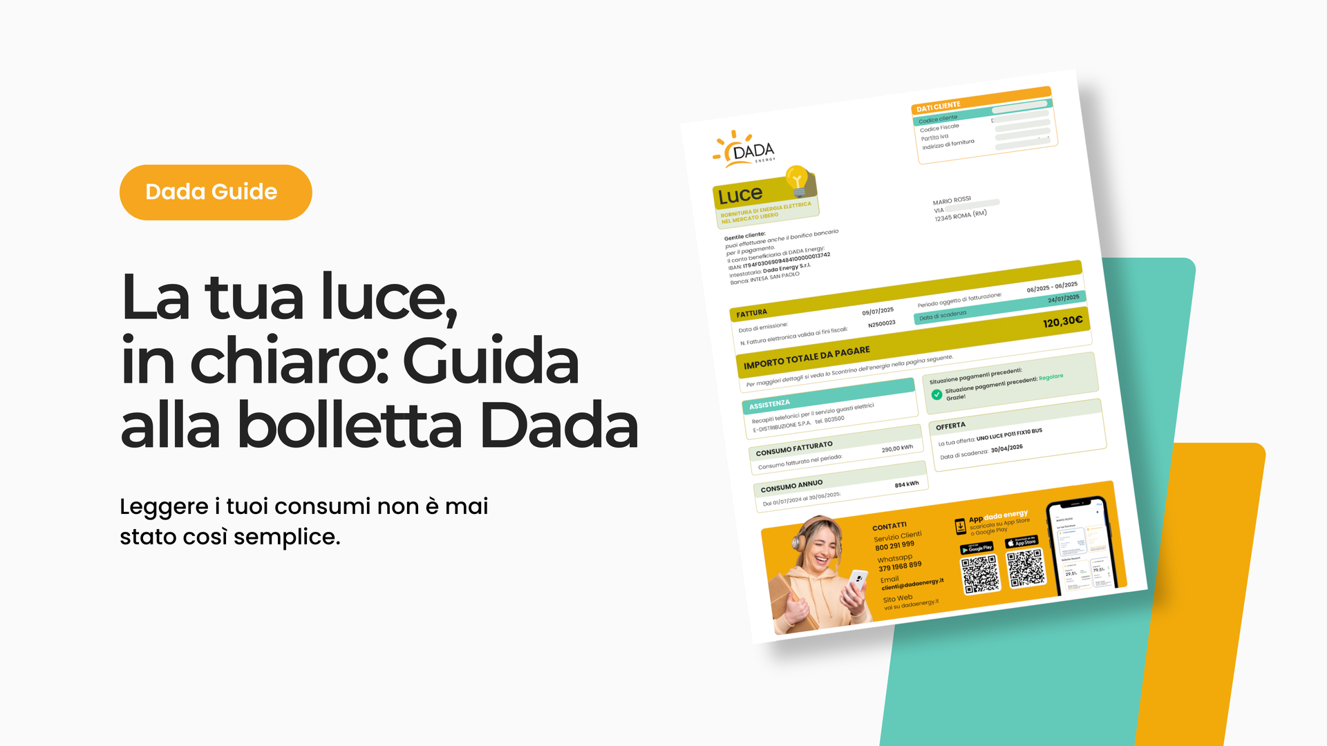 Guida alla nuova Bolletta Dada Energy 2025: come leggere e capire i consumi di luce e gas in modo se