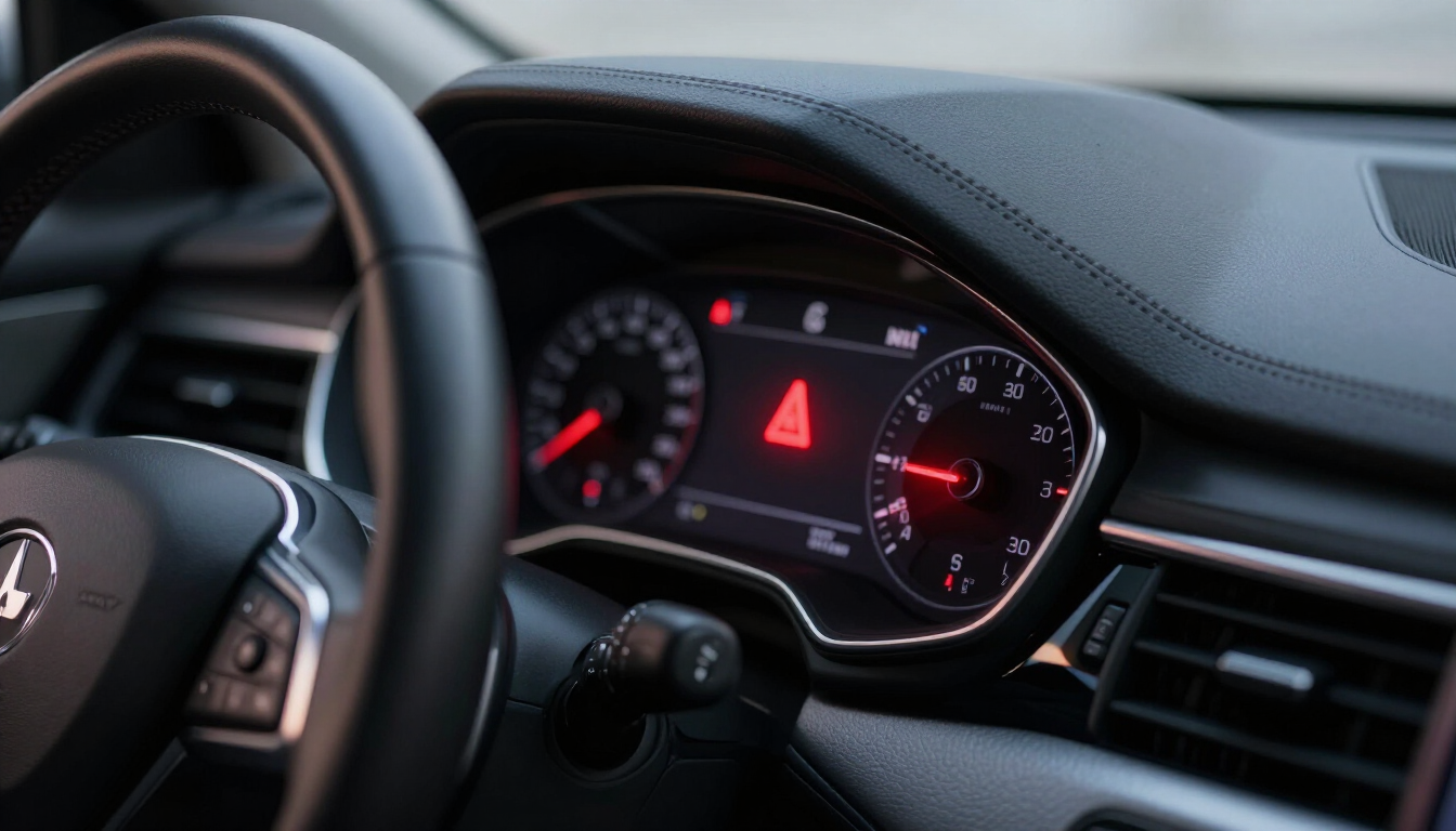 Dashboard warning light for brakes