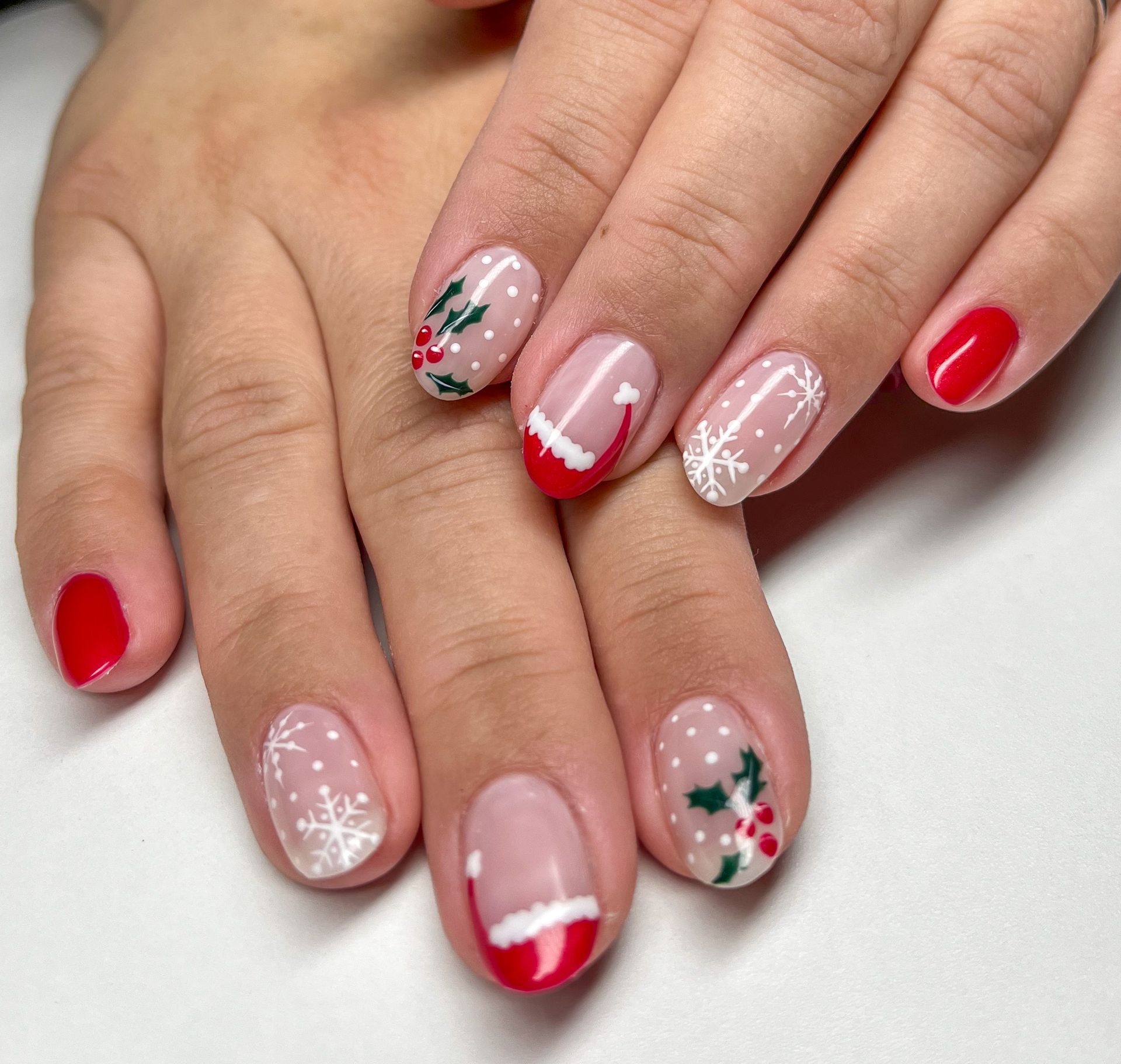 kerst nailart