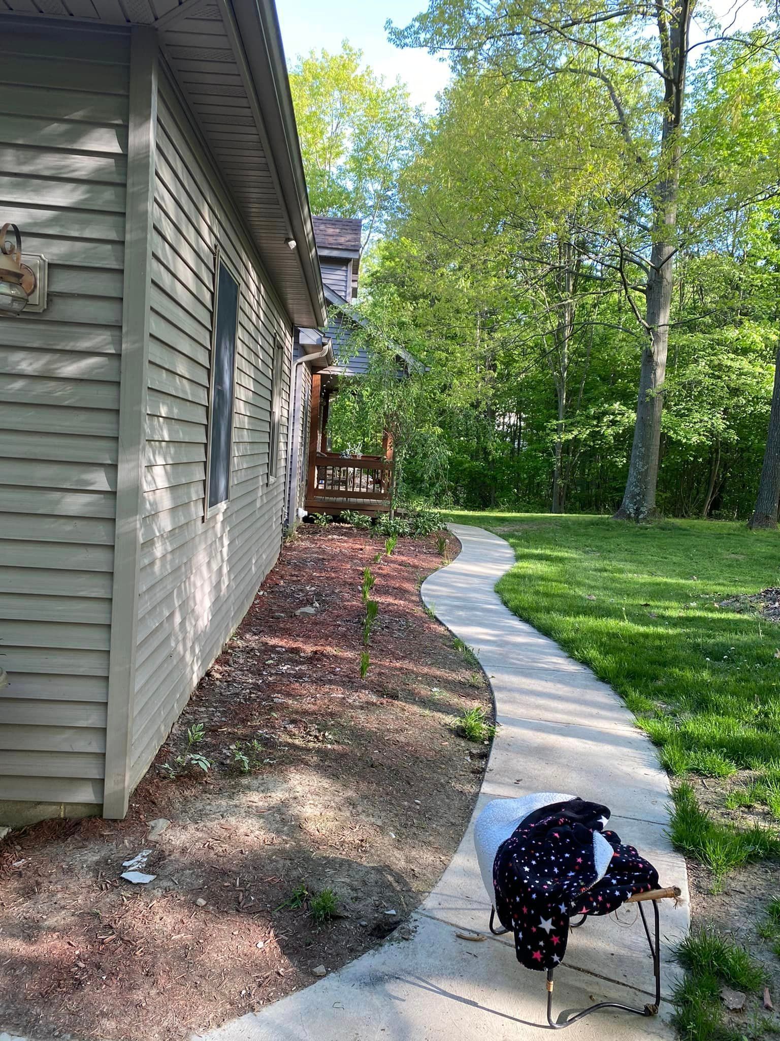 House Backyard Walkway 2 — Erie, PA — Saldana Services LLC