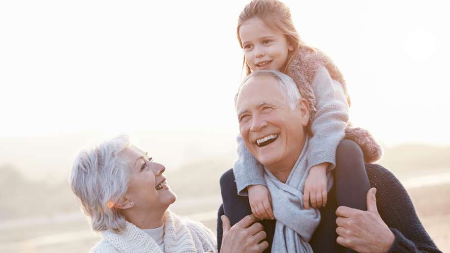 grandparents with kid