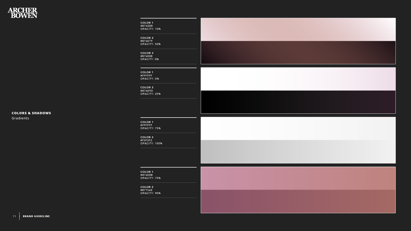 A black background with a bunch of different colors on it