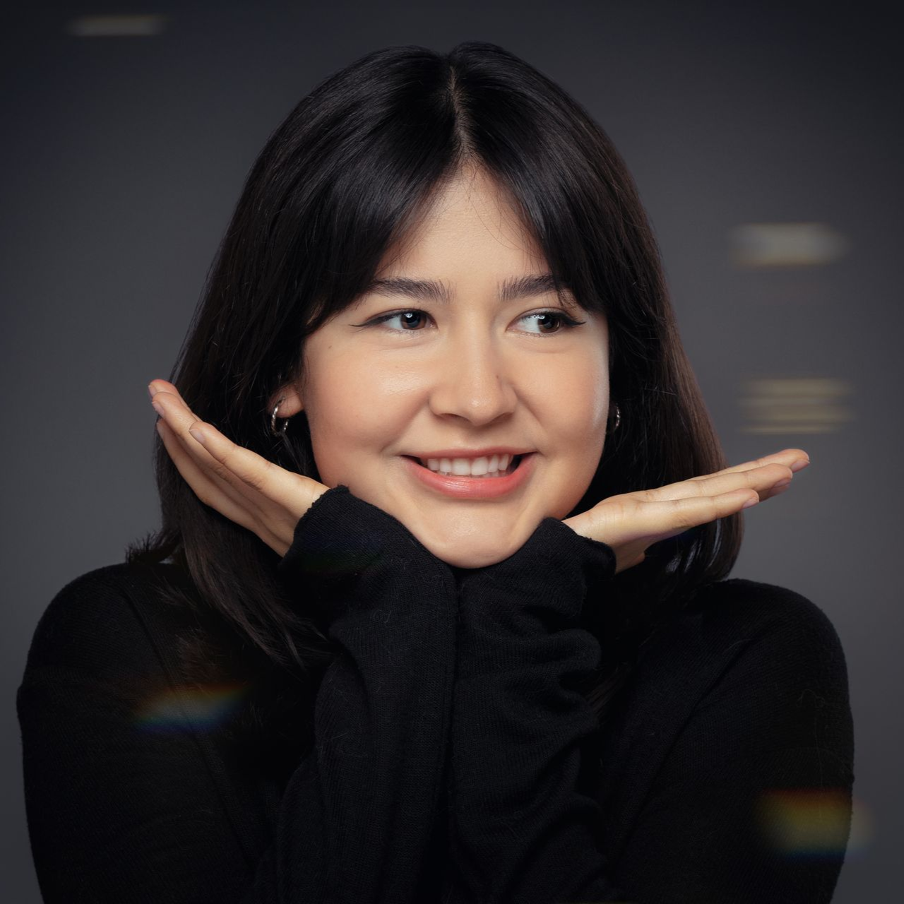 A studio portrait