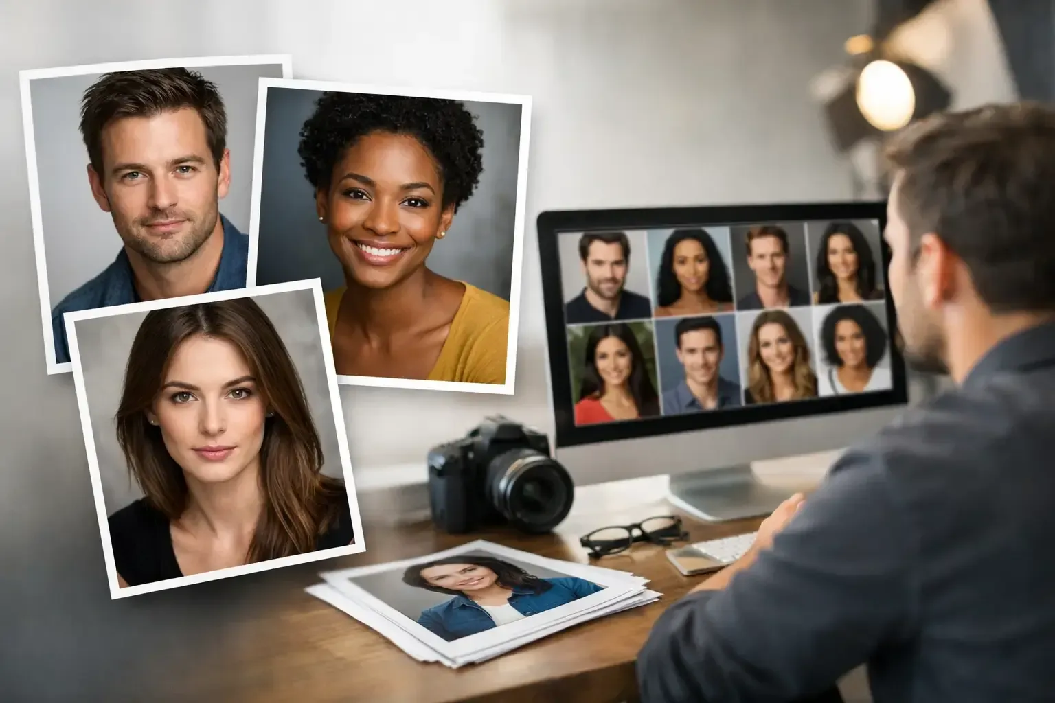Professional corporate headshots for remote teams, showcasing a consistent process for creating poli