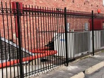 Wrought Iron Fencing Protecting Commercial Property in Buffalo, NY