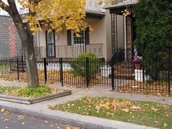 Local Home Featuring New Fence and Gate