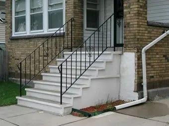New Steps and Iron Railings on Buffalo, NY Property