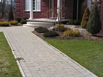 Precast Concrete Steps and Pathway Leading to Buffalo, NY Home