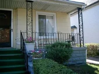 Custom Stairs and Iron Railings With New Trellis