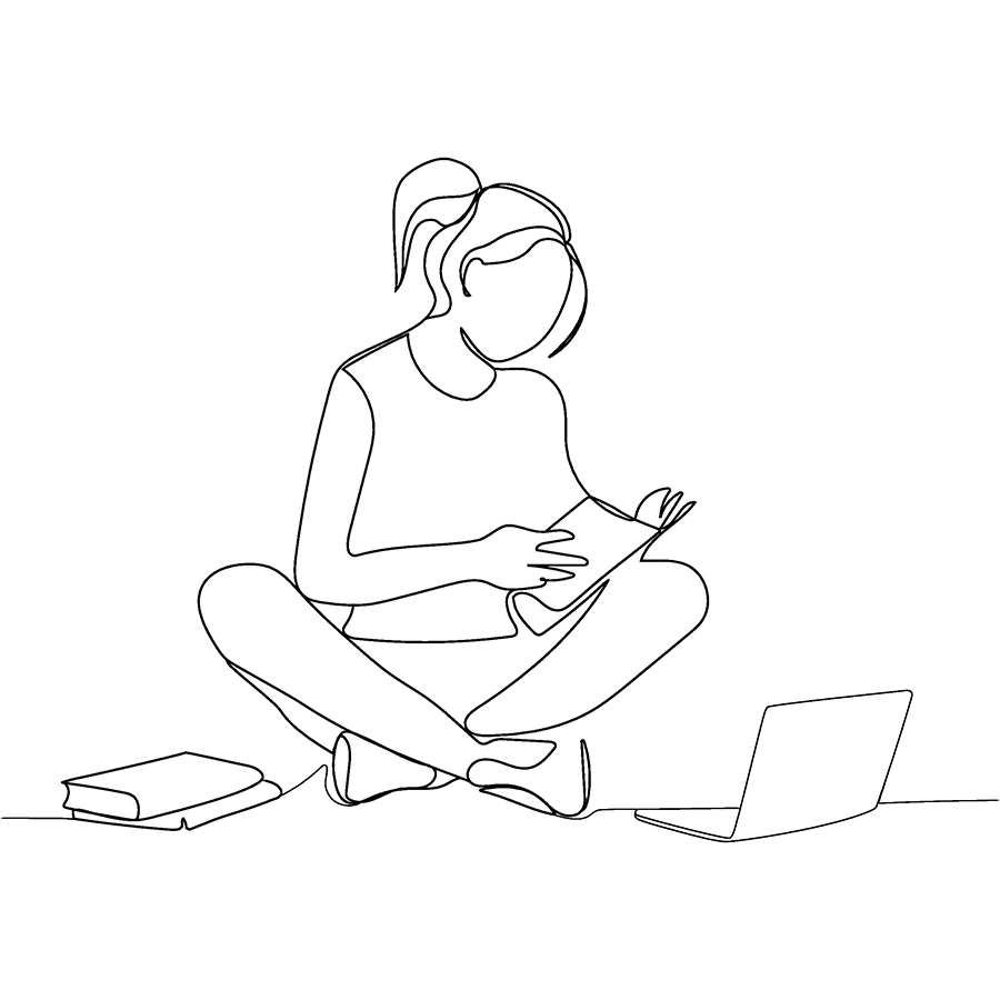 Woman Reading a Book