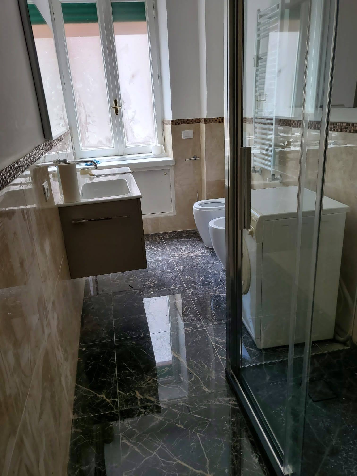 Ristrutturazione bagno Roma Prati, trasformazione da vasca a doccia