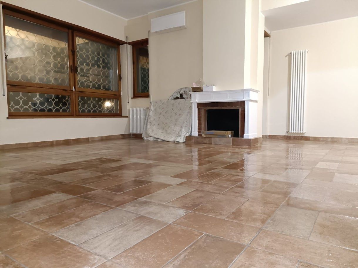 Finiture classiche con pavimenti in cotto – ristrutturazione abitazione Roma Olgiata