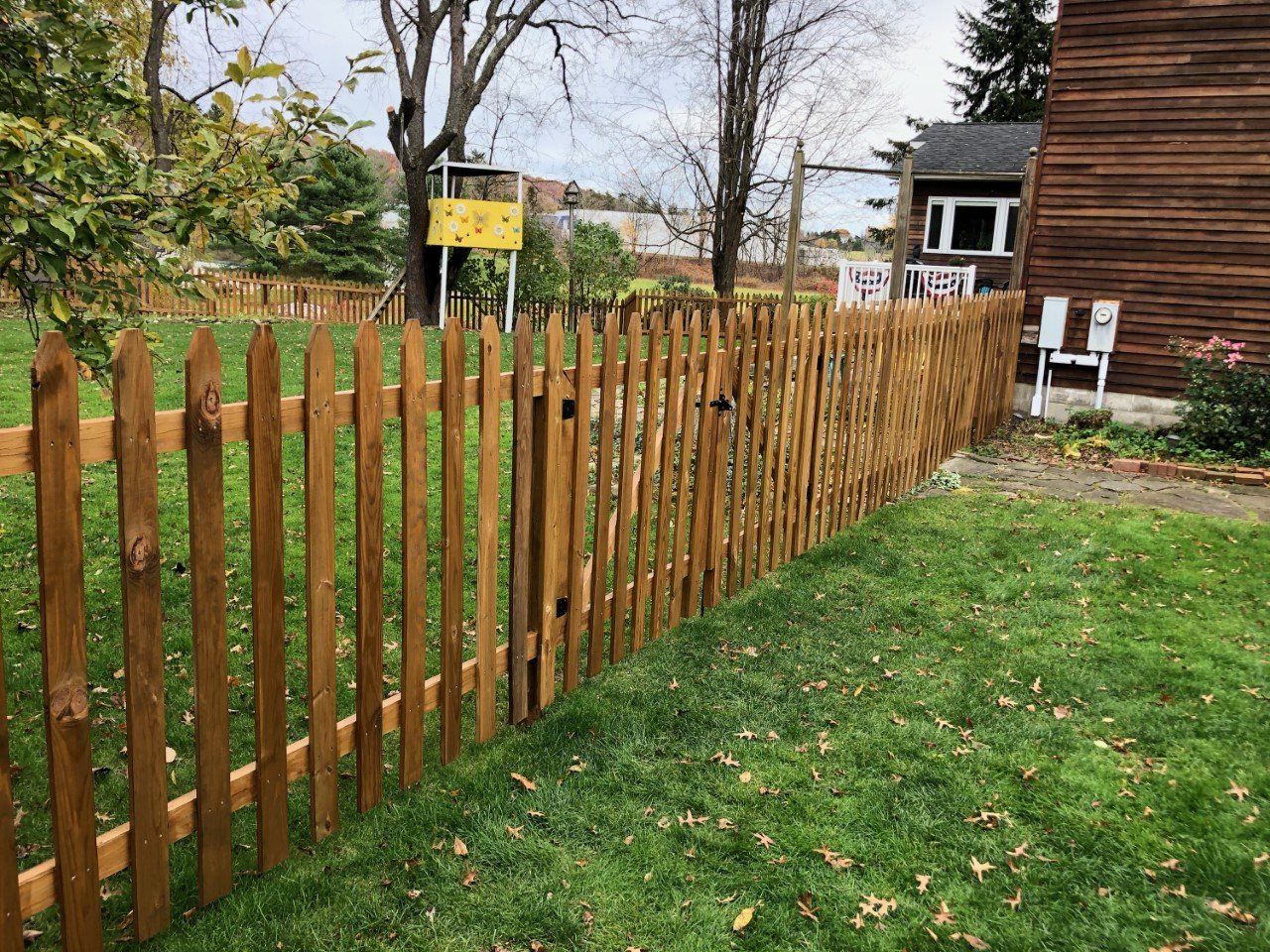 Wooded Fence and Grass
