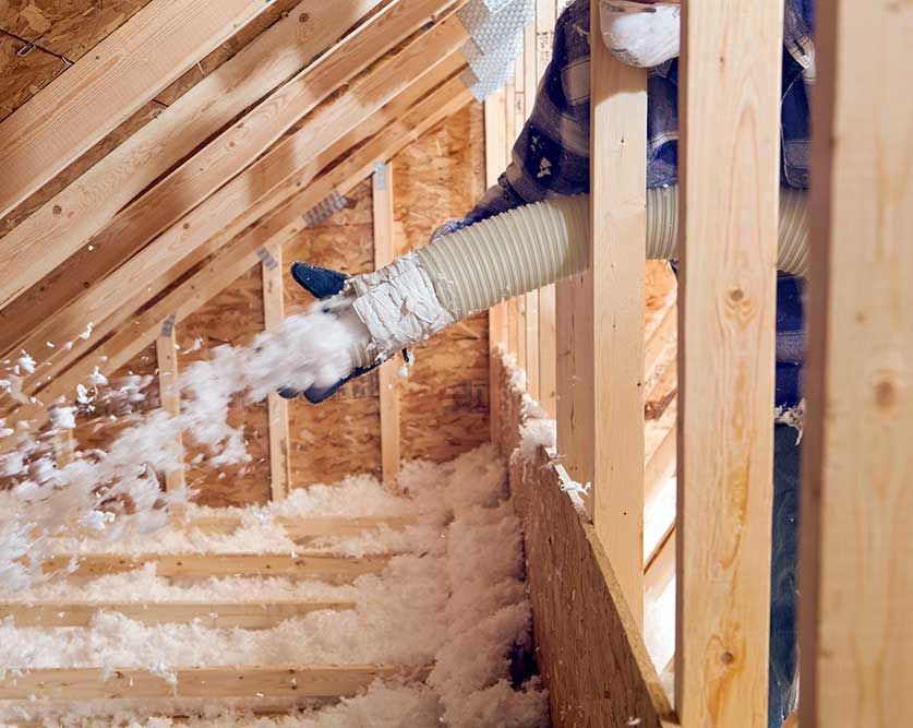 blown-in insulation
