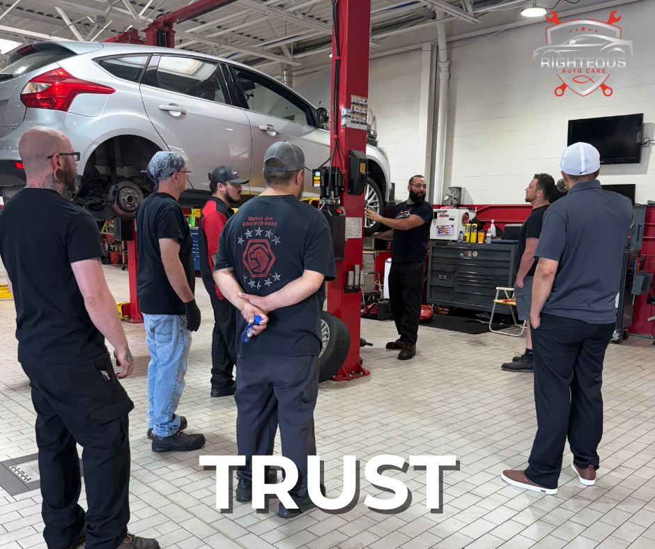 Group of mechanics in a garage | Righteous Auto Care