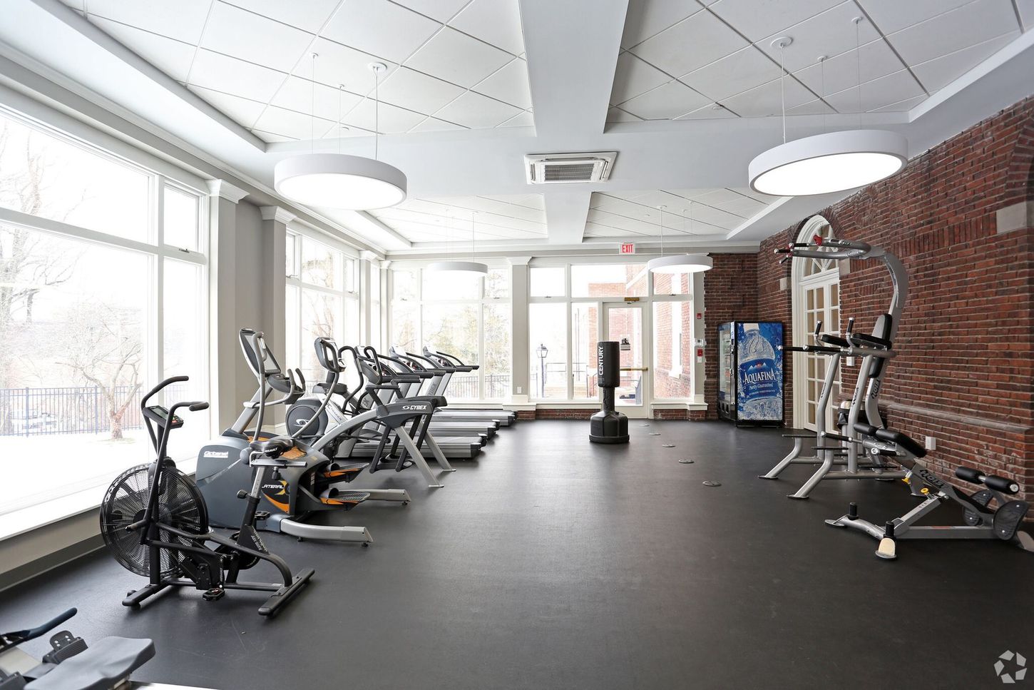 large fitness facility