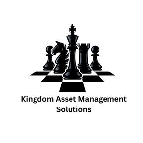 Black chess pieces logo above the text “Kingdom Asset Management Solutions”