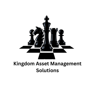 Black chess pieces logo above the text “Kingdom Asset Management Solutions”