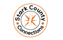 A logo for stark county connections with an anchor in the center