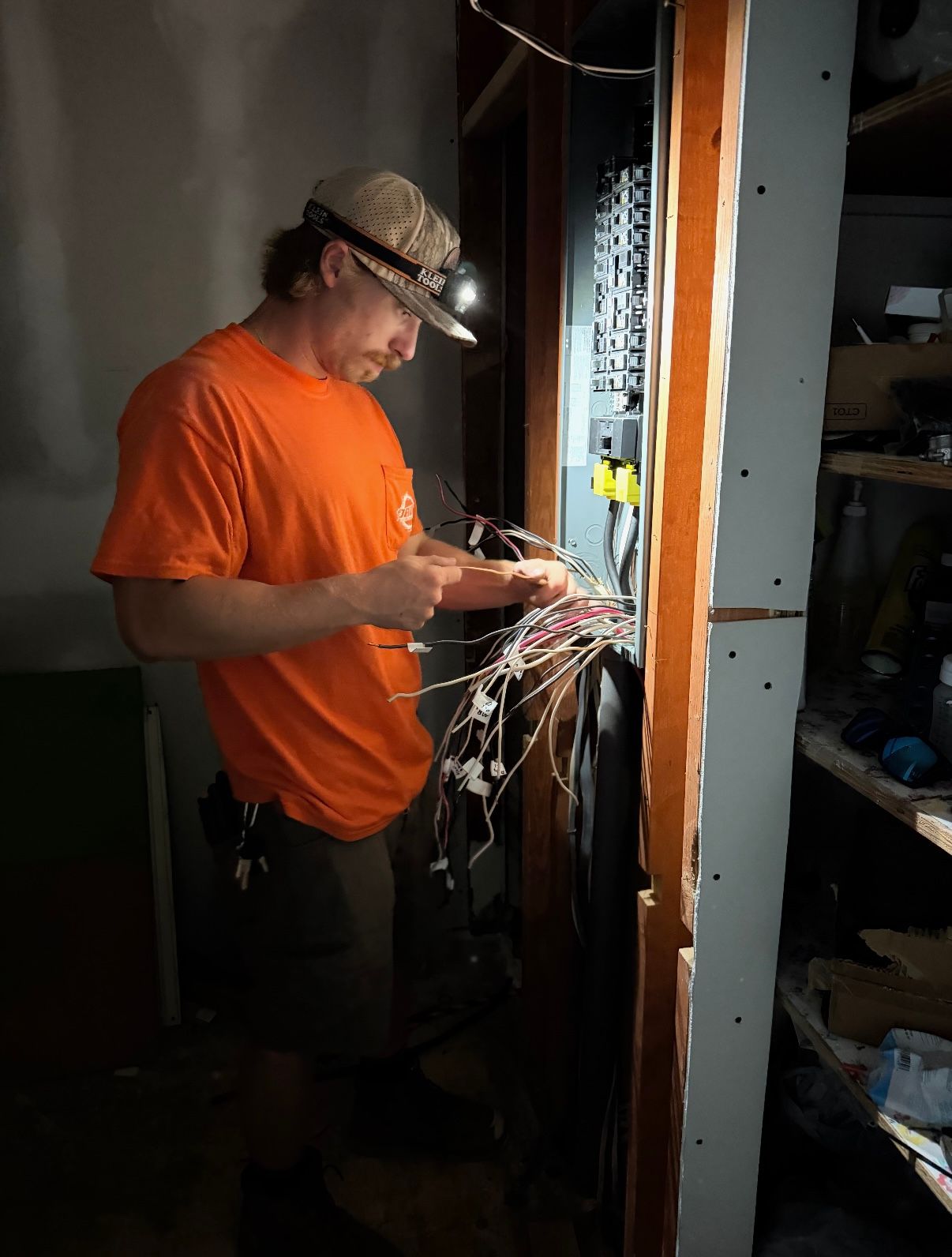 Person Working On An Electrical Outlet With A Drill - Palatka, FL - Davis Electric Services LLC Person Working On An Electrical Outlet With A Drill - Palatka, FL - Davis Electric Services LLC