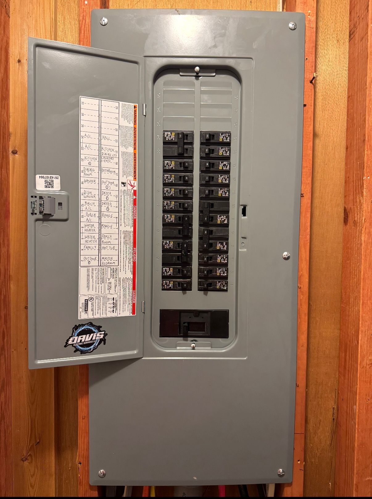 Man Holding A Digital Multimeter In Front Of A Electrical Box - Palatka, FL - Davis Electric Services LLC Man Holding A Digital Multimeter In Front Of A Electrical Box - Palatka, FL - Davis Electric Services LLC