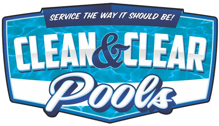 Clean & Clear Pools The logo for clean & clear pools says service the way it should be !