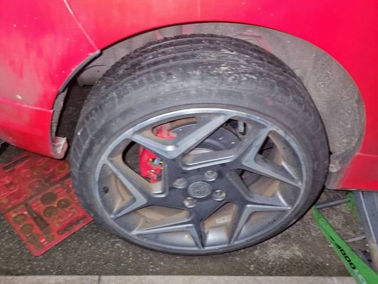 Mobile Mechanic Coventry carrying out a mobile brake fitting