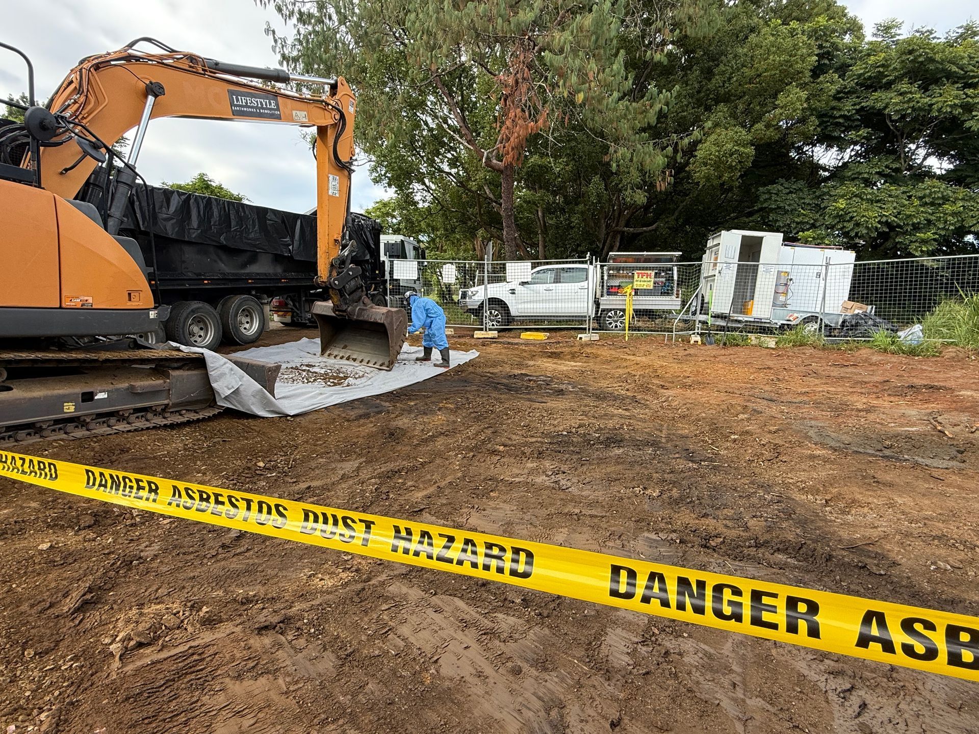 Construction Site with Excavator — Lifestyle Demolition In Burleigh Heads, NSW