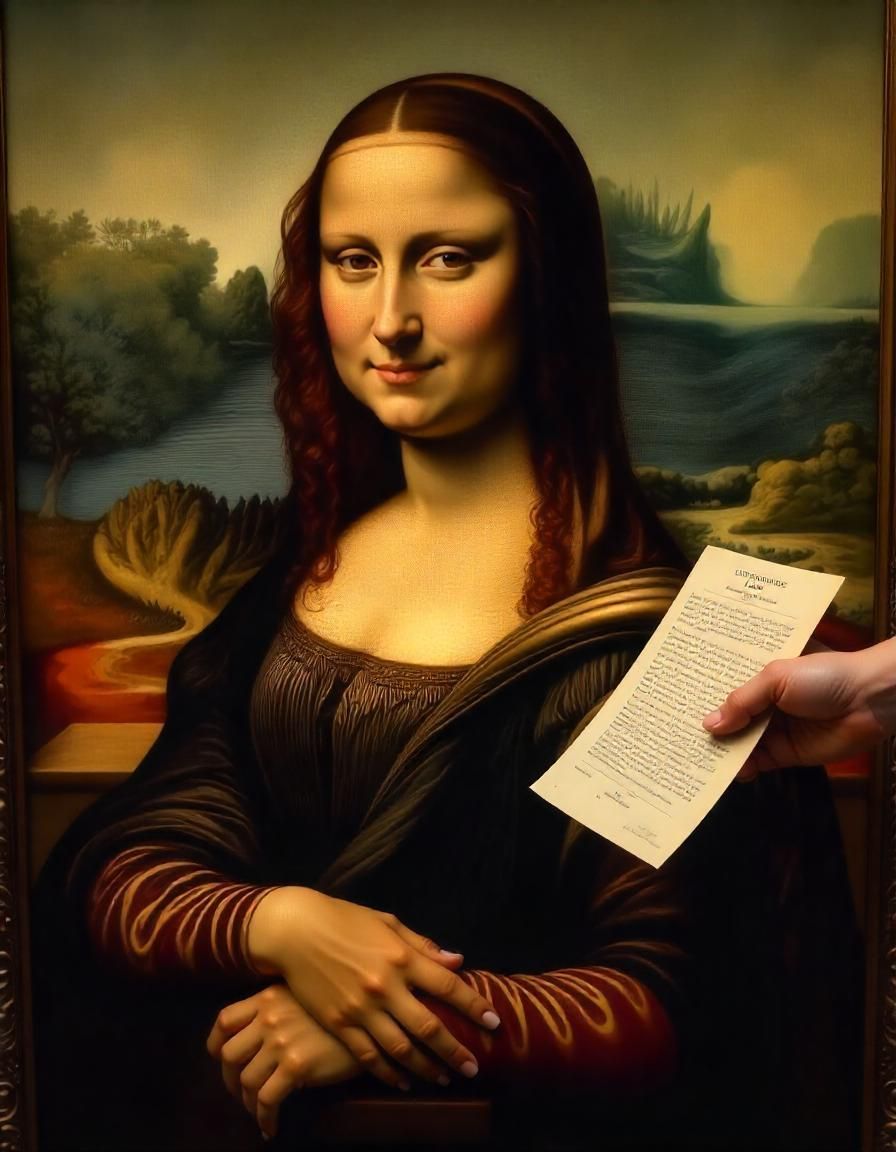 Mona Lisa gets served legal document by Seattle process server