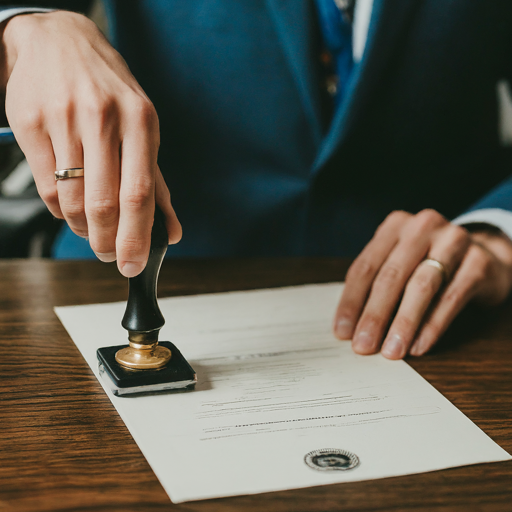 Man stamps apostille and certifies documents in Olympia, WA at the Secretary of State