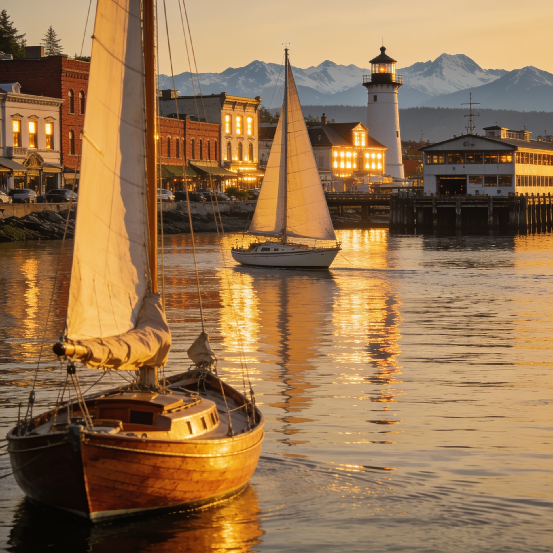 Scene from the viewpoint of a process server in Oak Harbor, WA