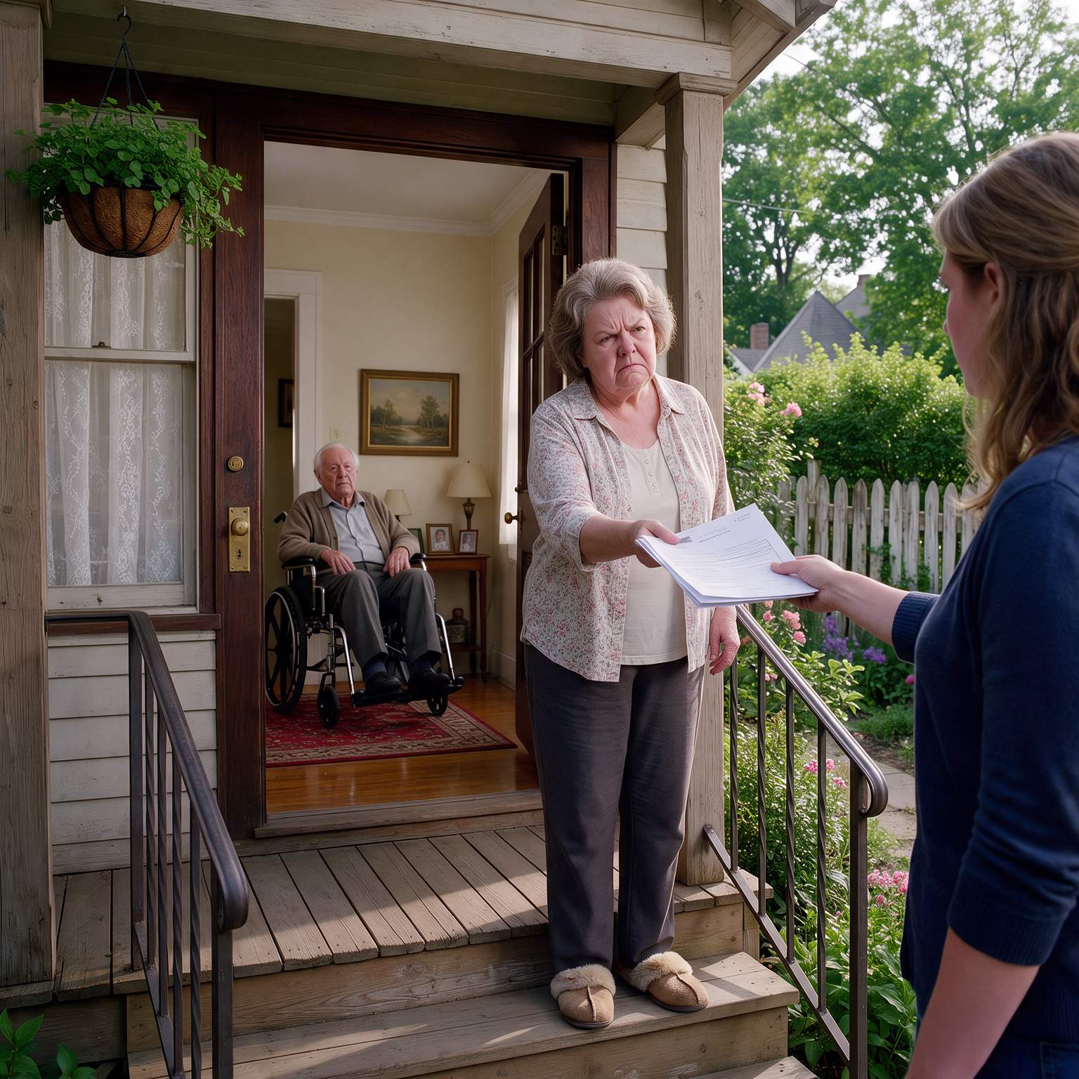 Process Server serving legal documents to a respondent in Seattle, King County, WA