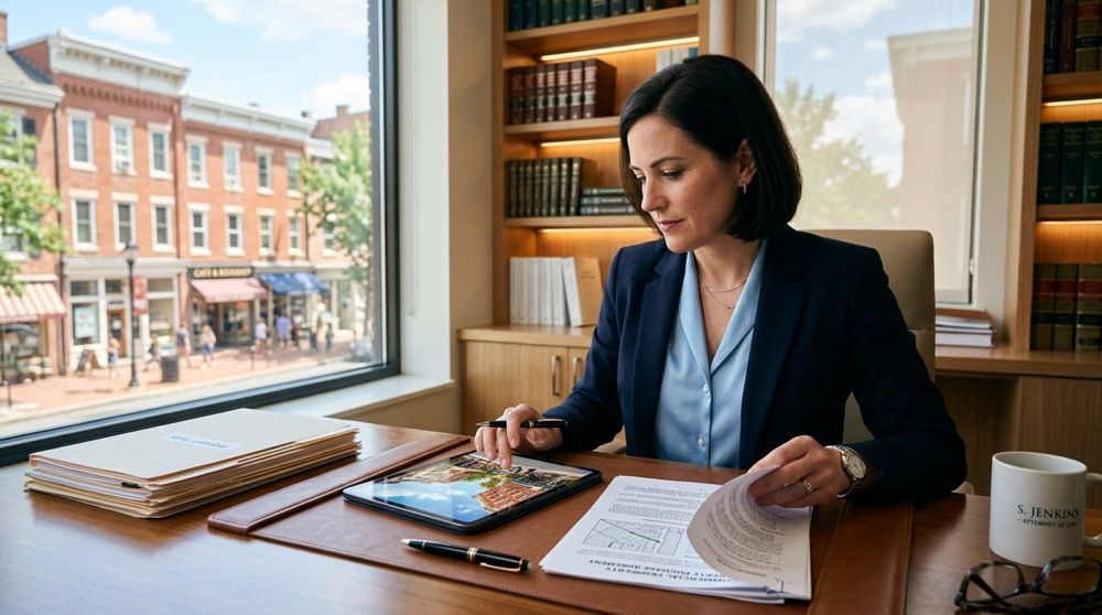 Real estate attorney reviewing current legal updates affecting property transactions — Bingaman Hess