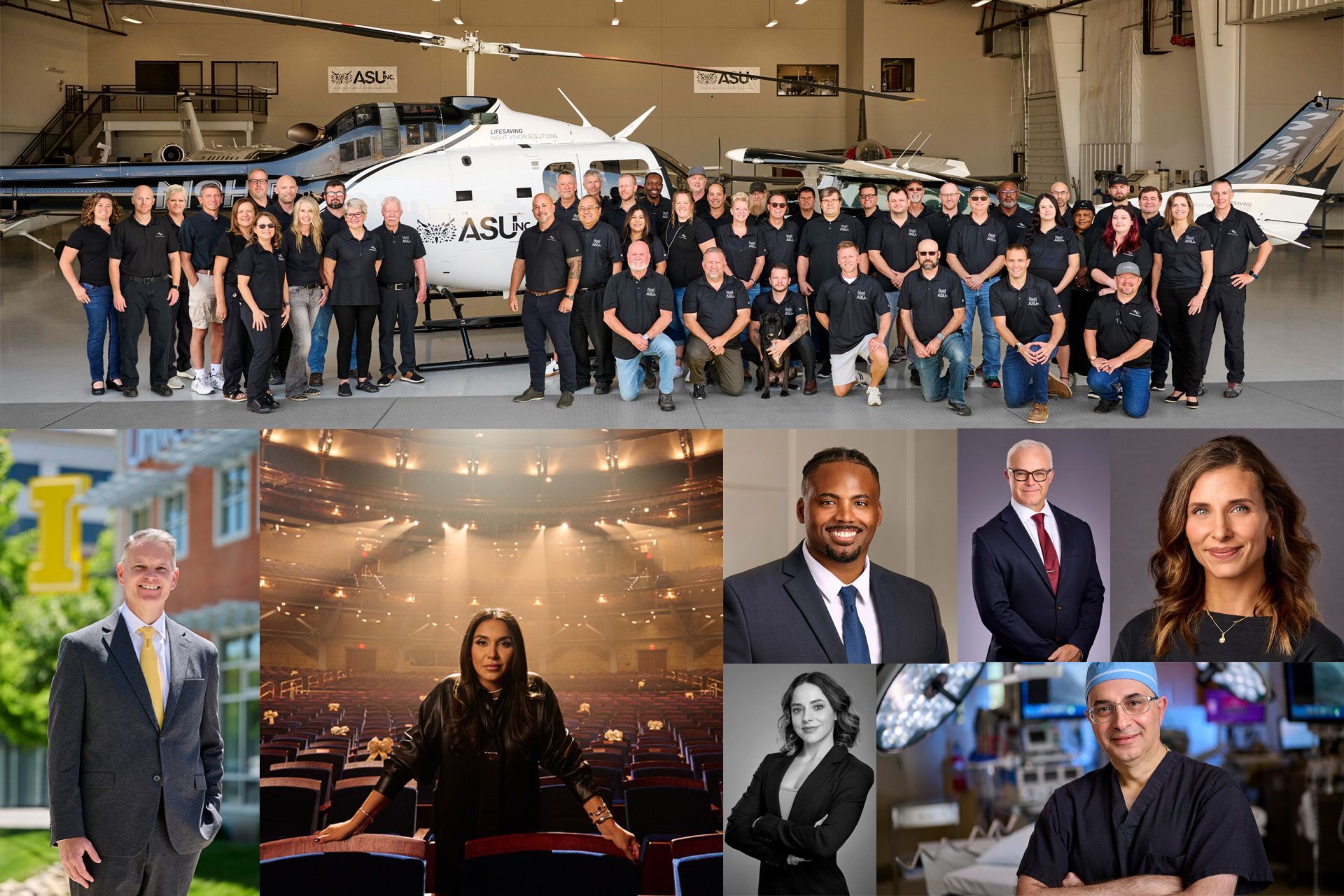 Boise business headshots and a team photo by Pixel Light