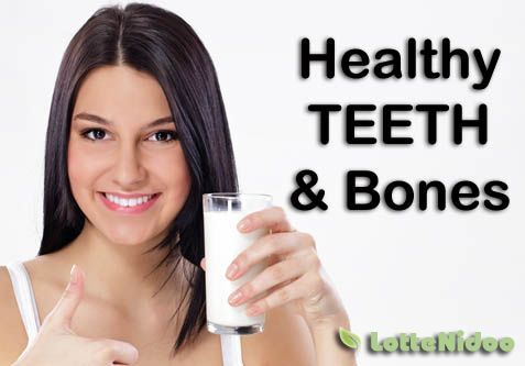 Lottenidoo milk make healthy teeth and bones