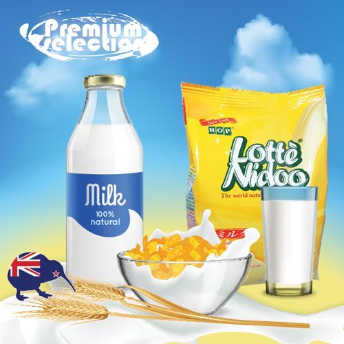 Premium selection of milk 